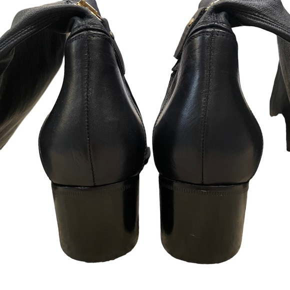 Vanessa Bruno Black Leather Over the Knee Boots - Picture 7 of 10